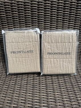 Frontgate Cleo Standard Shams - Dune - Set of 2 - NWT